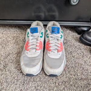 Nike Women's Air Max Shoes - Gray, Pink, Green